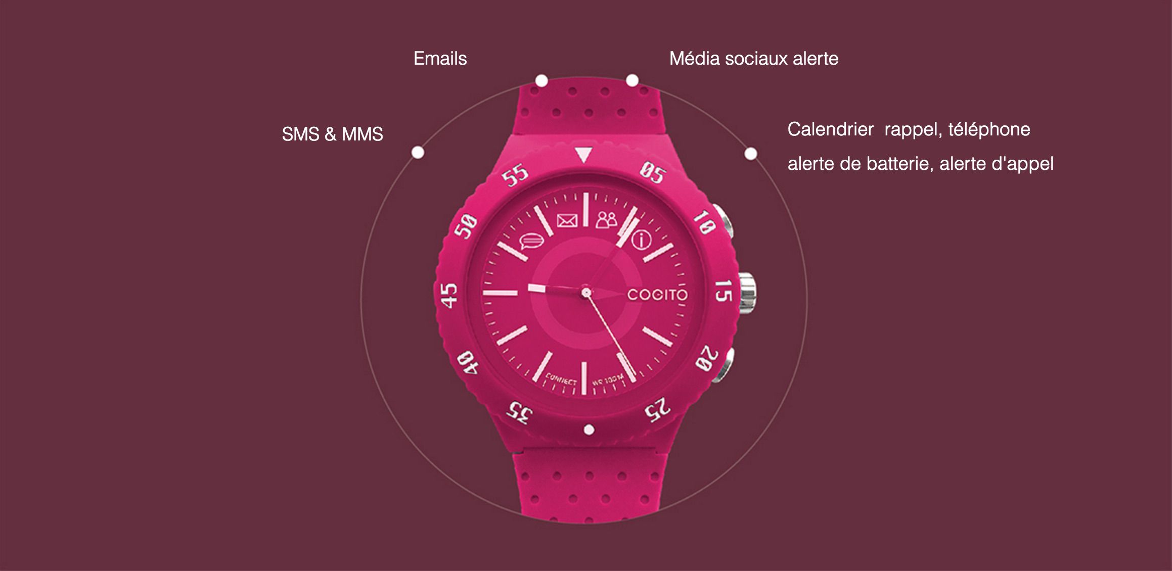 montre connectee cogito pop