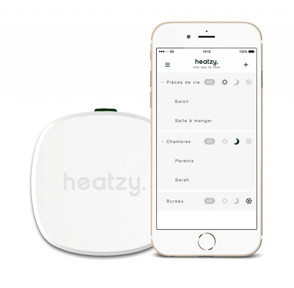 Utilisation du boîtier Heatzy via l'application mobile