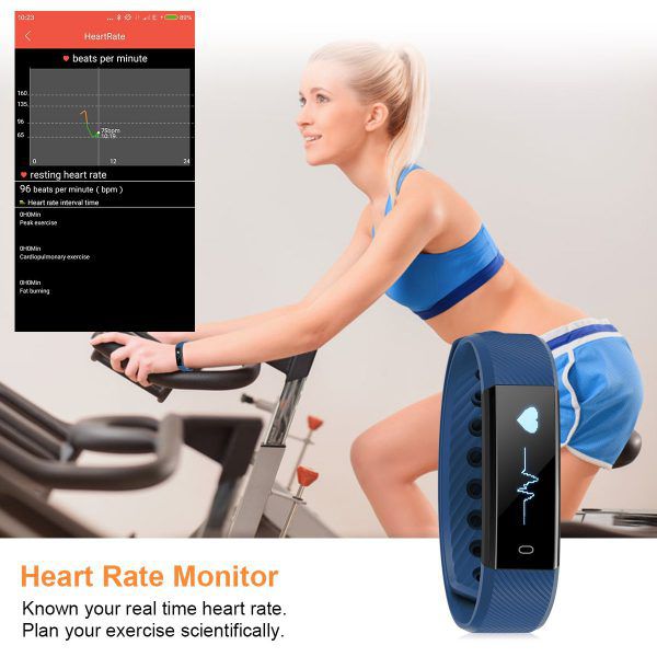 bracelet connecté Diggro ID115HR moniteur heart rate 